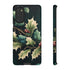 Dark Green Festive Holly in Watercolor - Impact Resistant Phone Case Samsung Galaxy S20 Glossy